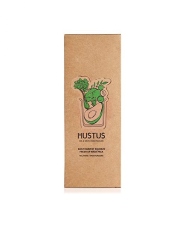 Mustus Daily harvest Squeeze Energy Up mask Pack Relaxing brocoli