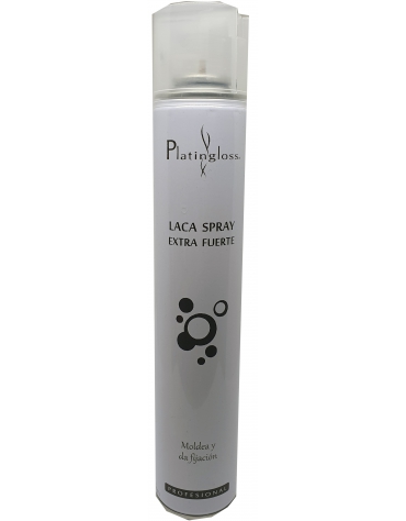 Laca Spray Extra Fuerta Platingloss 405Ml