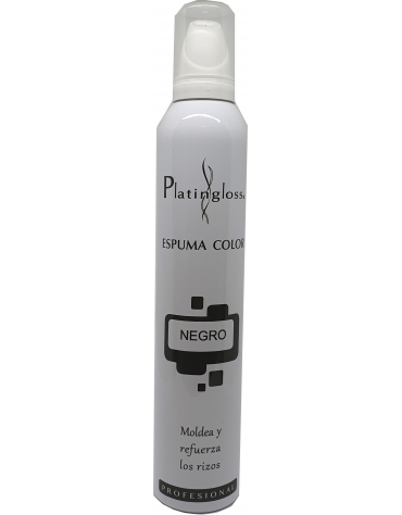 Espuma color Negro Platingloss 300 Ml.