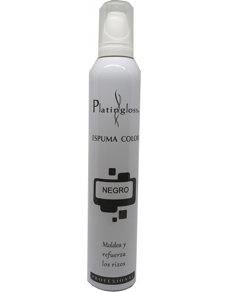 Espuma color Negro Platingloss 300 Ml.