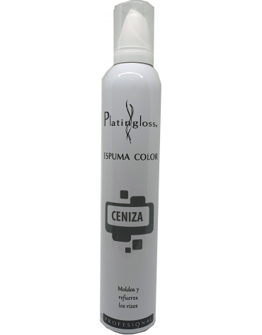 Espuma color ceniza Platingloss 300 Ml.