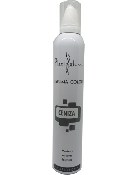 Espuma color ceniza Platingloss 300 Ml.