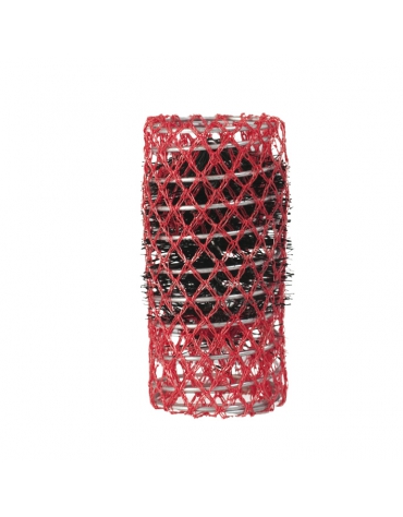 Rulos Malla Rojos 32Cm. 6 Un