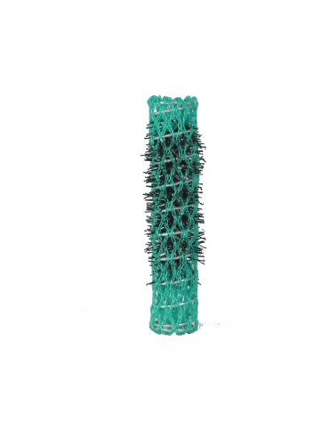 Rulos Malla Verdes 13Cm. 6 Un