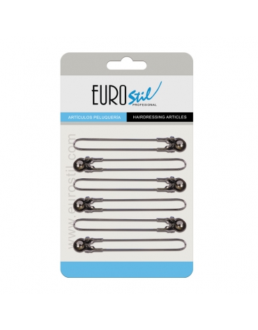 Carton 6 Pinzas Separador Metalicas Crom
