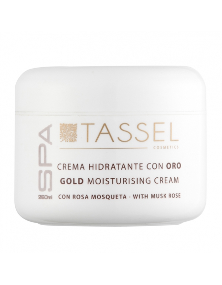 Crema hidratante con Oro y Rosa Mosqueta SPA TASSEL 250ml Crema hidratante con Oro y Rosa Mosqueta SPA TASSEL 250ml