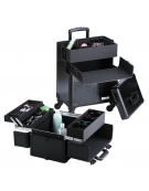 Maleta trolley 4 cuerpos negra 37x24,5x70,5 cm