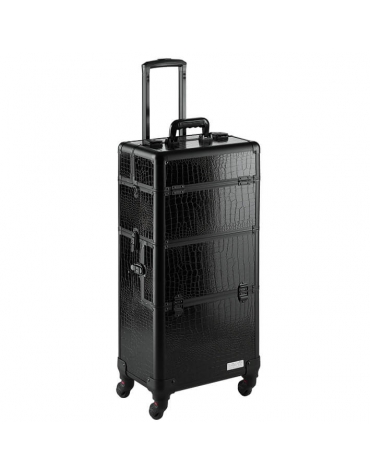 Maleta trolley 4 cuerpos negra 37x24,5x70,5 cm