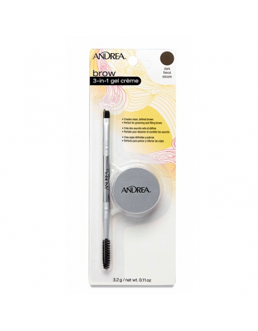 Andrea 3-in-1 gel crème brow oscuro