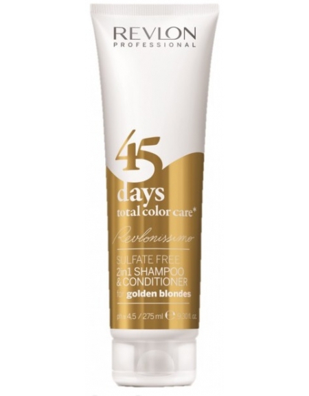 Revlonissimo 45 Days Champú 2en1 Total Color Care Golden Blondes 275ml