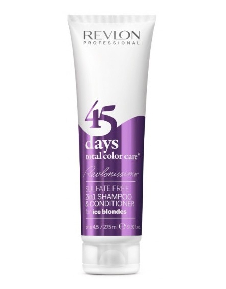 Revlonissimo 45 Days Champú 2en1 Total Color Care Ice Blondes 275ml